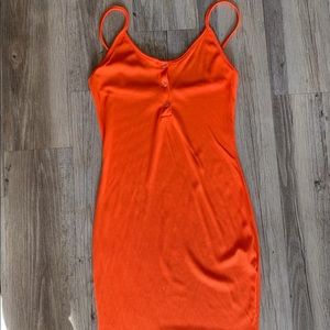 Orange Prettylittlething tank dress us6